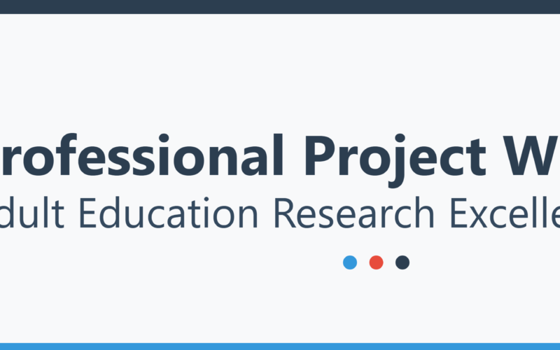 adult education project writer, research writer premiumresearchers